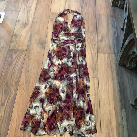 Linda Segal by Navici Peacock Maxi Dress M - Picture 1 of 4